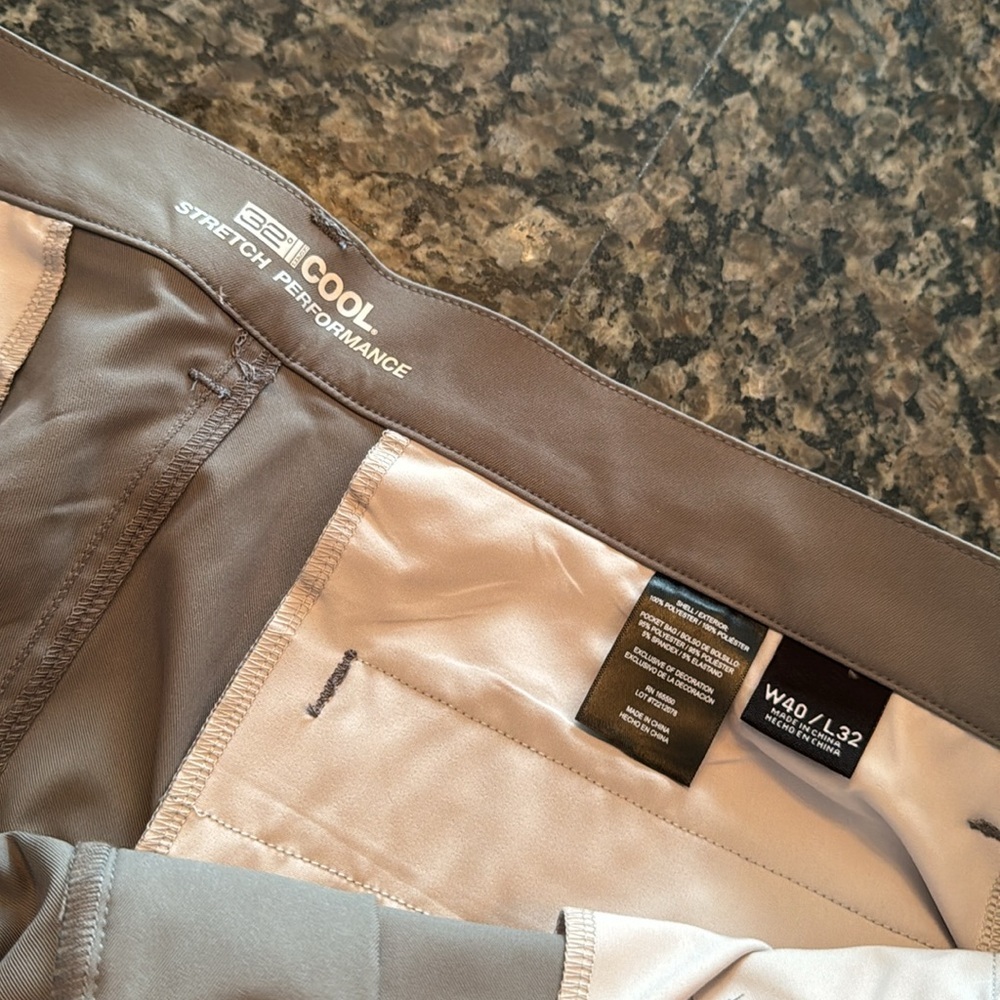 32 Degrees Cool Stretch Performance Gray Trousers… - image 5